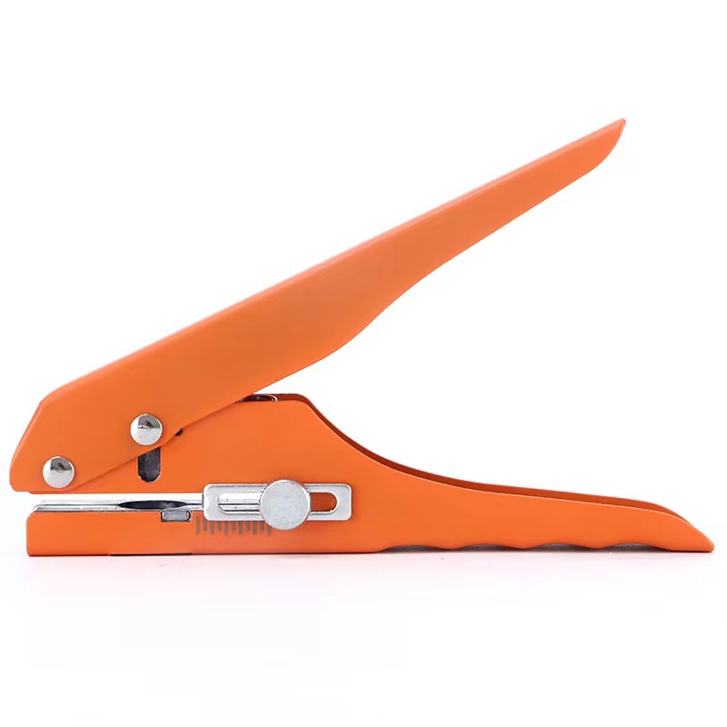 All-iron PVC card edge banding punching pliers, punching machine, 8mm - 15mm flat and inclined mouth ecological screw eye masking pliers Item Picture