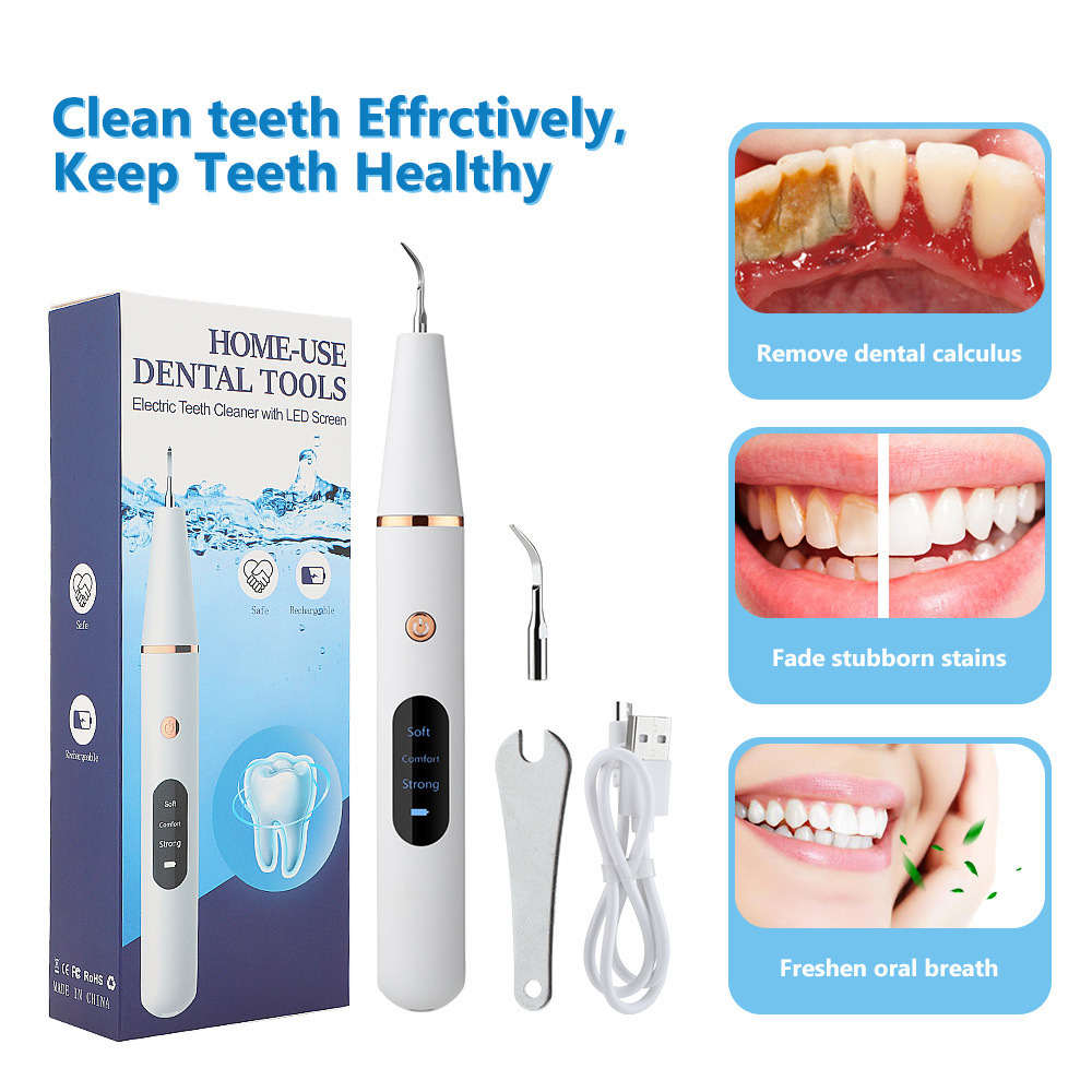 Cross-border exclusive ultrasonic household water flosser, electric water cleaner, portable water purifier for removing tartar and dental plaque details Picture