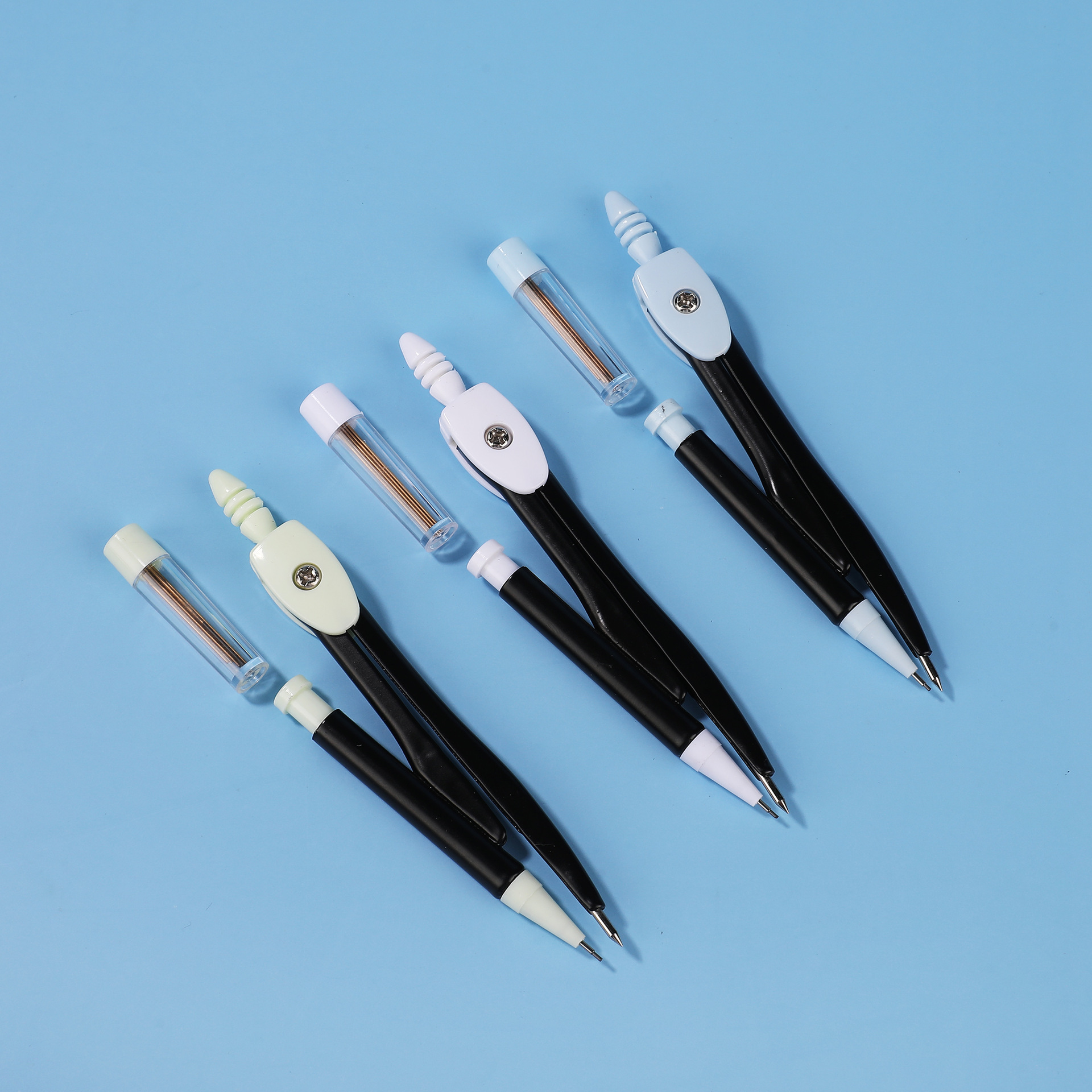 Pioneer 3164 Two-piece Compass Set for drawing circles, student office drawing compass details Picture