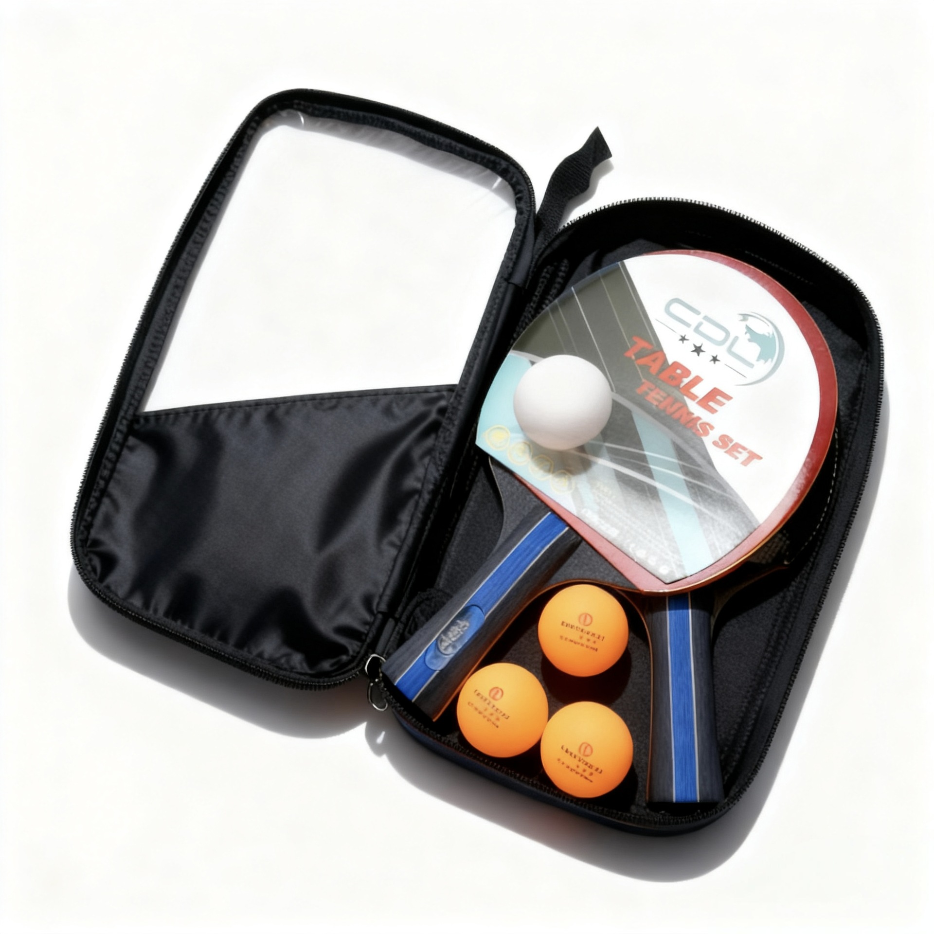 Table tennis racket set, double racket 3 balls 1 package, professional, factory, foreign trade, one-piece consignment, table tennis Item Picture