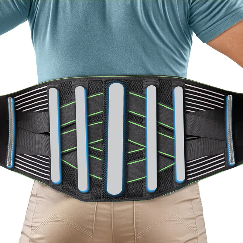 Cross-border men's and women's breathable sports waist support, waist support strength double pressure waist support belt, running fitness belt Item Picture