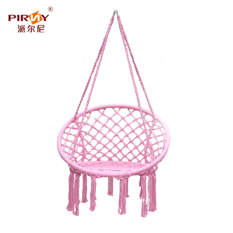 ins Indoor swing hammocks, Nordic-style mesh hammocks, leisure tassel hanging baskets, household foot hammocks, hanging chairs wholesale Item Picture
