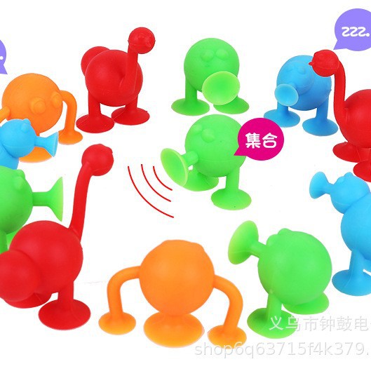 Cross-border best-selling simulation animal suction cup dolls, sticky fun building block toys, family interaction and role-playing toys Application Scenario