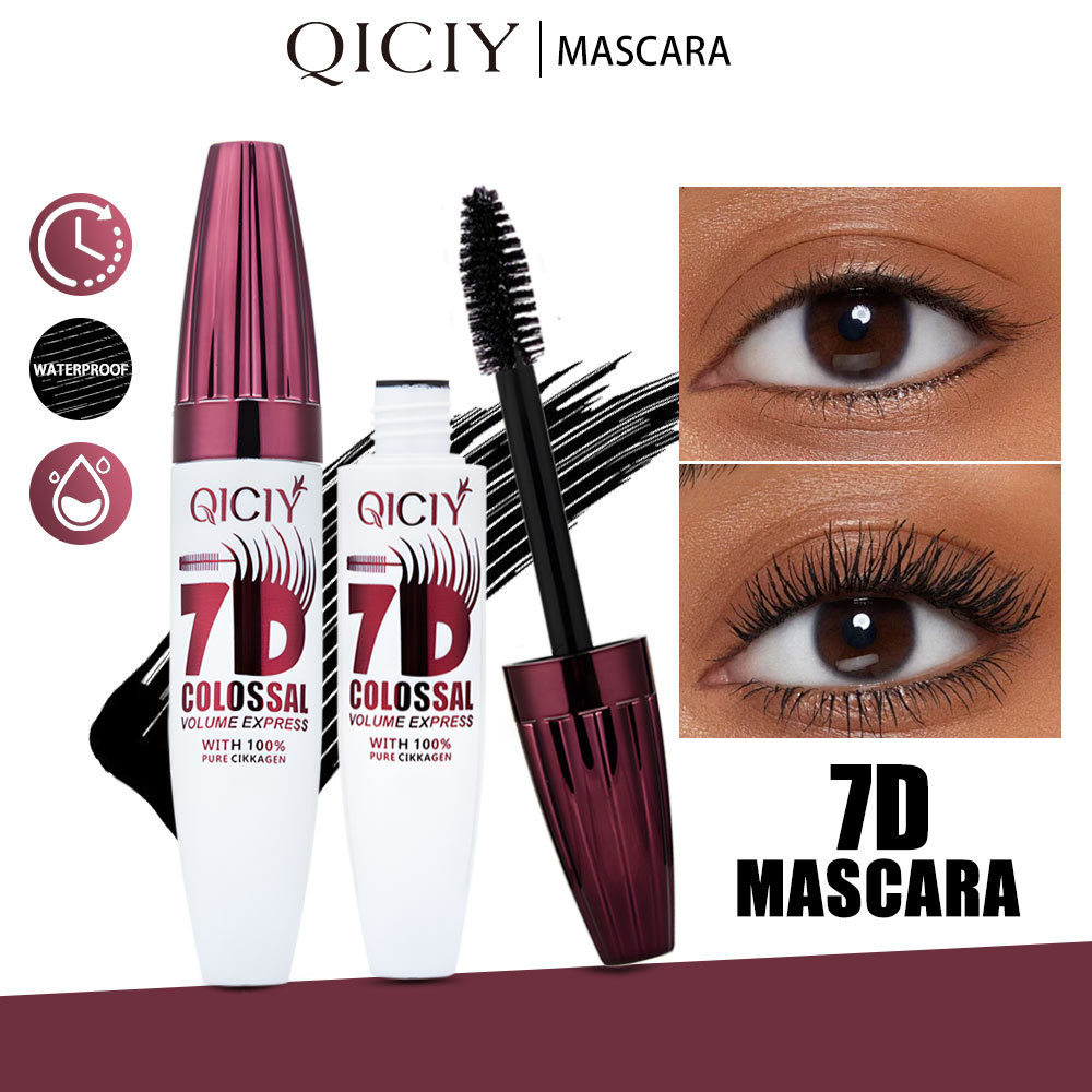 【 Cross-border Exclusive 】QICIY-7D Mascara Waterproof, Thick, curling and Non-smudging Black Mascara wholesale Specification image