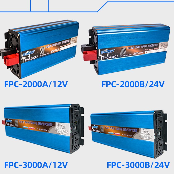 Sol Cross-border vehicle-mounted electric vehicle storage and charging sine wave integrated 3000W inverter Sine wave inverter details Picture