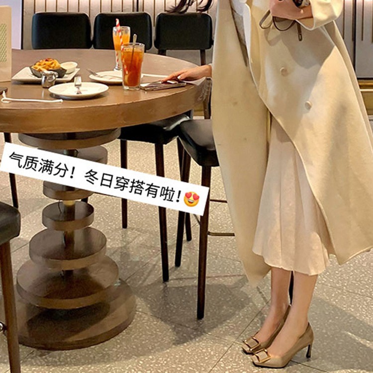 女式皮靴实物图