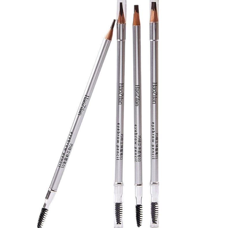 This Eyebrow Pencil Is Waterproof And Does Not Smudge. It Features A Hard Core Knip-Cut Design With A Long-Lasting Three-Dimensional Misty Effect. It Is A Double-Head Eyebrow Pencil Specifically Designed For Wild Eyebrow Makeup Artists Item Picture