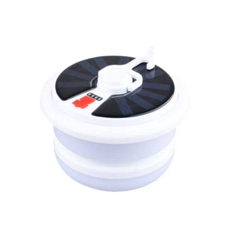 多功能太阳能炫彩灯串野营灯多光源档位可调节便携露营氛围灯白底实物图