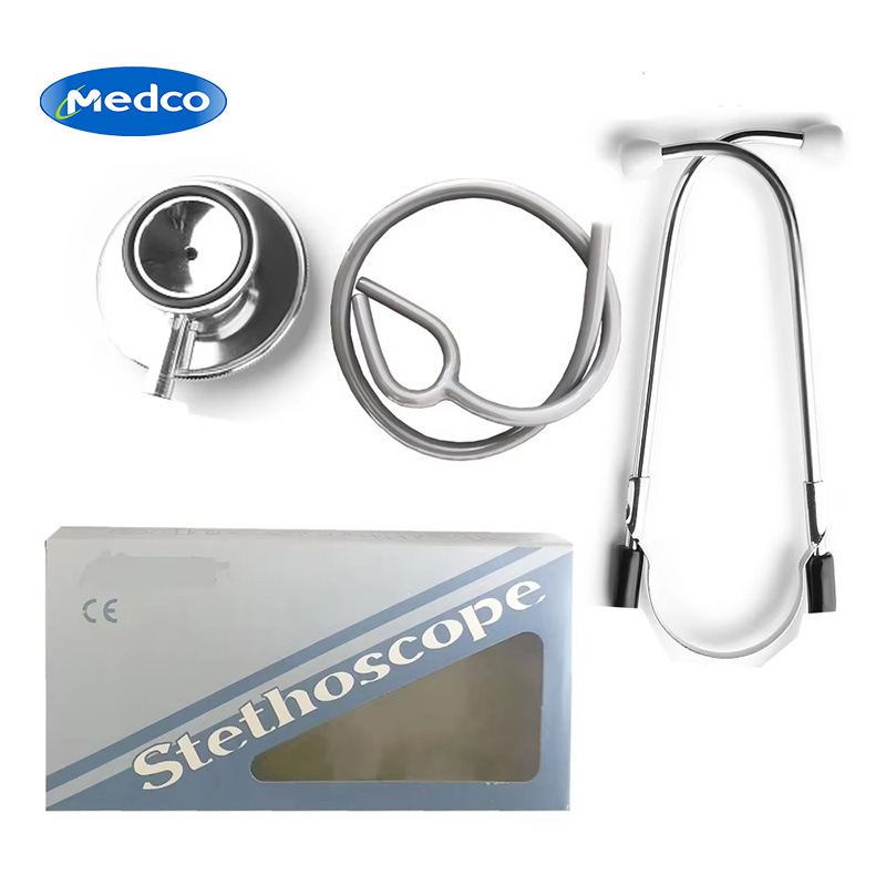 Cross-border exclusive K2 stethoscope single and double head medical independent packaging double-sided stethoscope stainless steel stethoscope gift box
