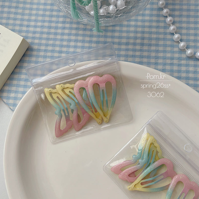 Colorful gradient hair clips, student and children's hair clips, cross-border clips Specification image