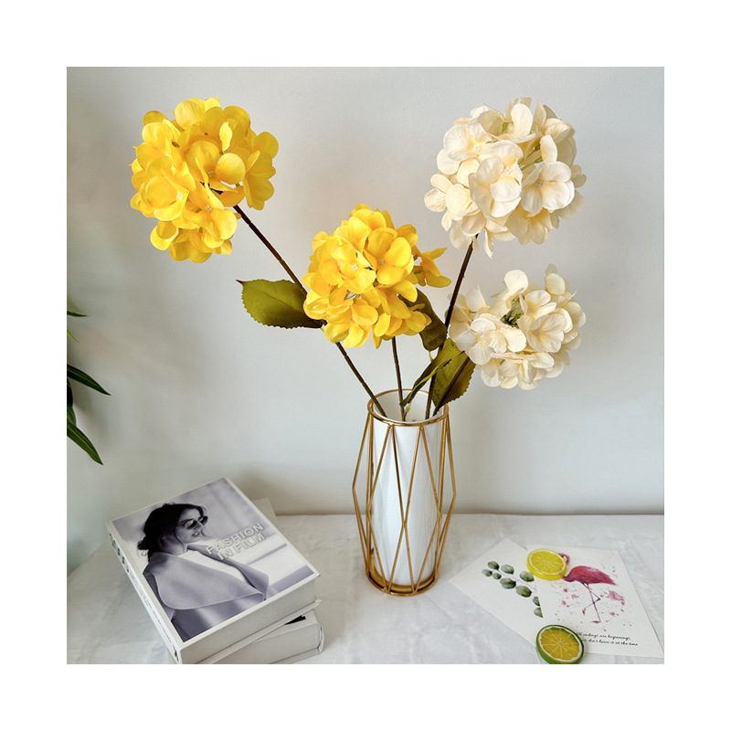 梅艺2头棒棒糖绣球仿真花新式婚礼宴会装饰酒店派对球花手工绢花详情图5