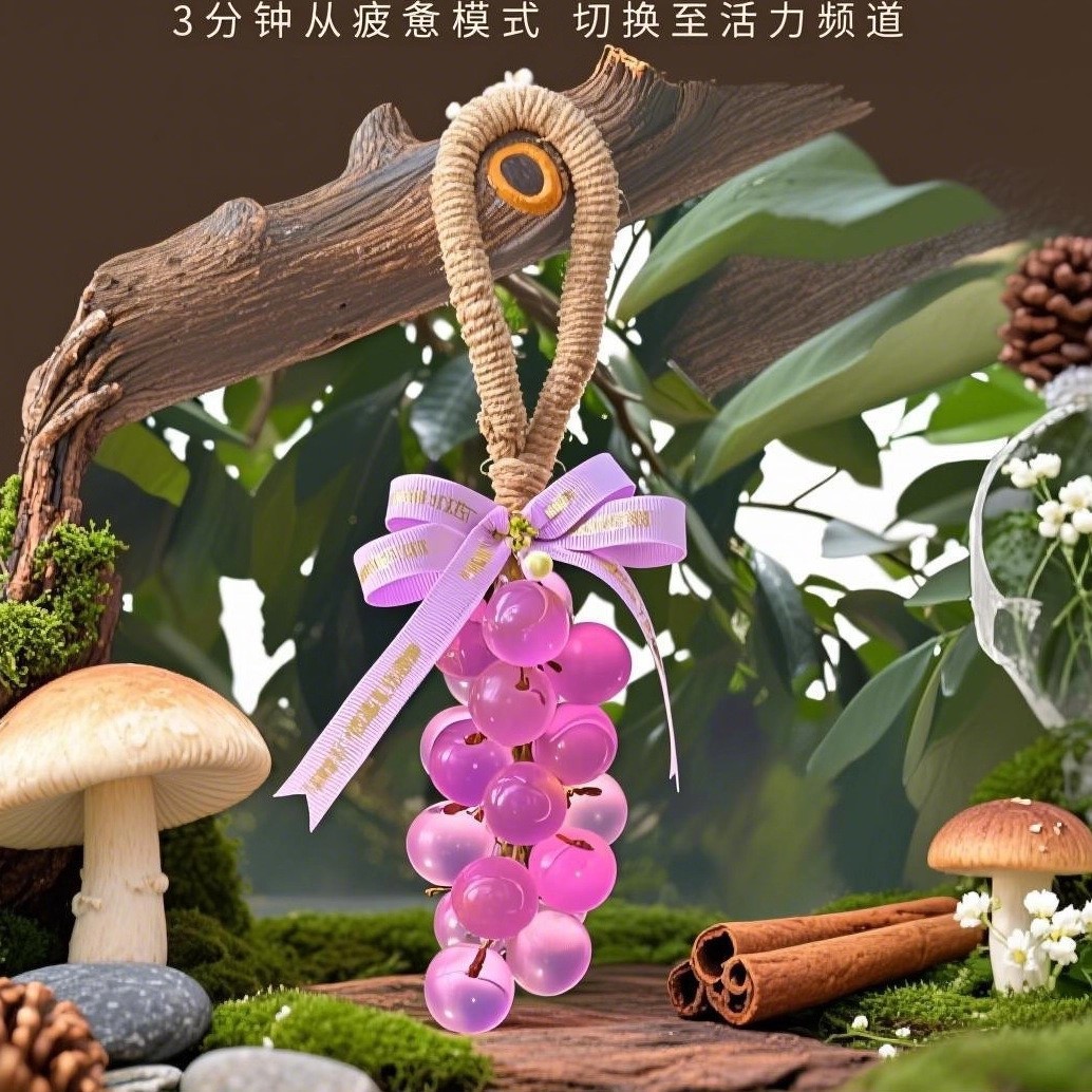 Macaron Grape Soap Creative Home Souvenir - A bunch of grape bunches handmade soap for hand washing, grape soap gift Specification image