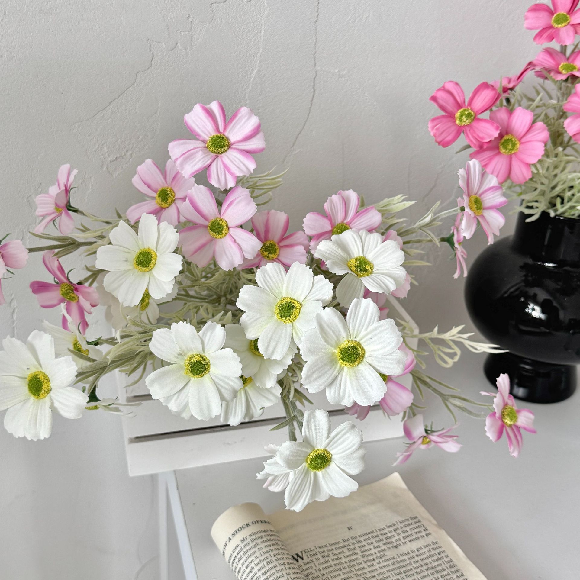 仿真花/春天花园/要掃墓用的塑膠花/压纹玫瑰/仿真花女2022森系细节图