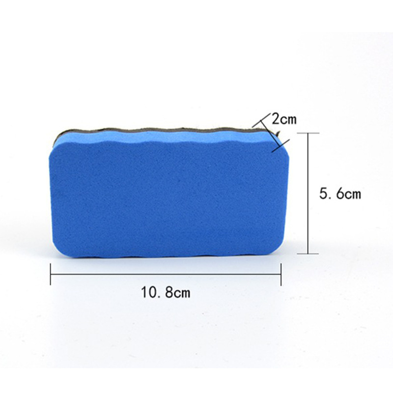 EVA white board eraser, color LOGO teaching, rectangular easy-to-clean felt eraser, clean printed black board eraser, can be wiped Specification image