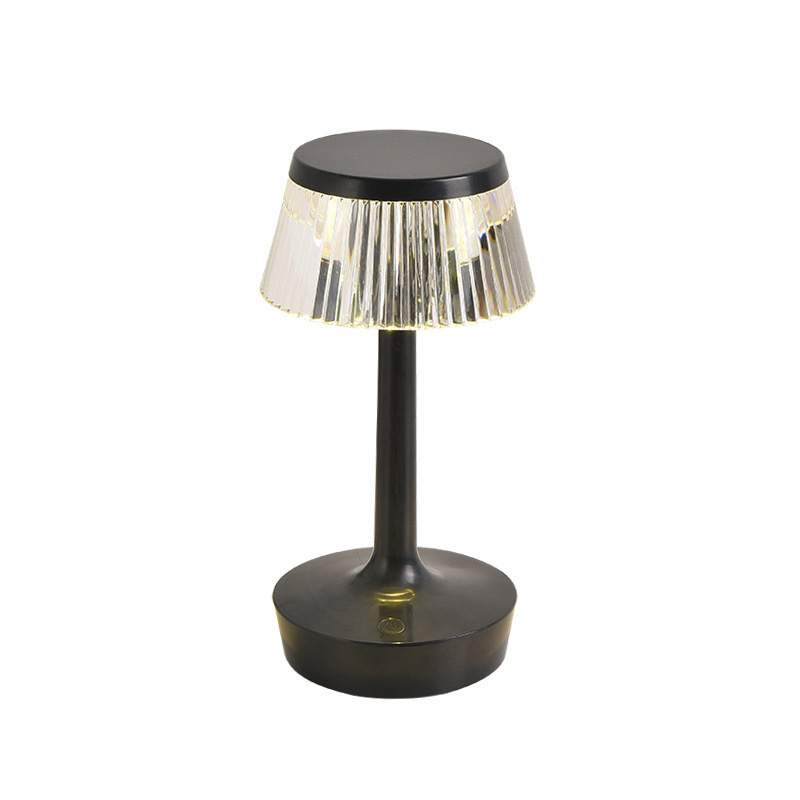 Mushroom desk Lamp, USB touch dining table, bar ambient light, bedroom bedside charging night light, three-color charging model Item Picture