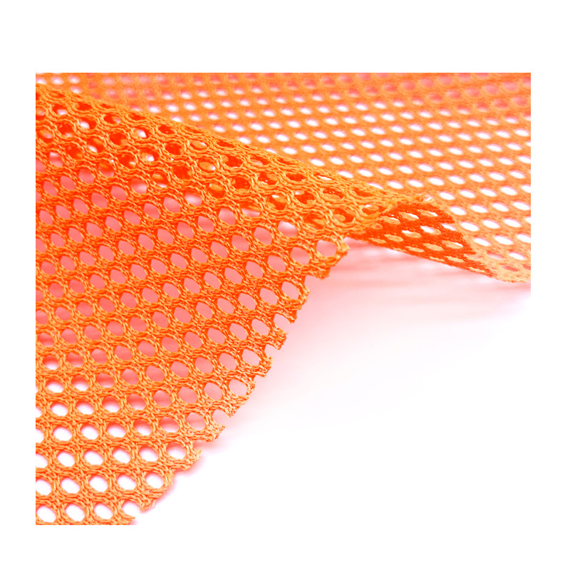 In stock: rocking basket net hexagonal mesh fabric, laundry bags, beach chairs, tents, warp knitted fabric, polyester hexagonal mesh fabric Item Picture