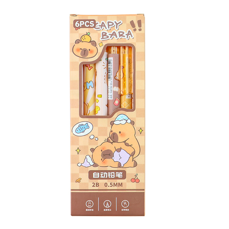 Cute cartoon Kuromi mechanical pencil, ins style, high appearance level, student press to write 0.5 box of pencils Item Picture