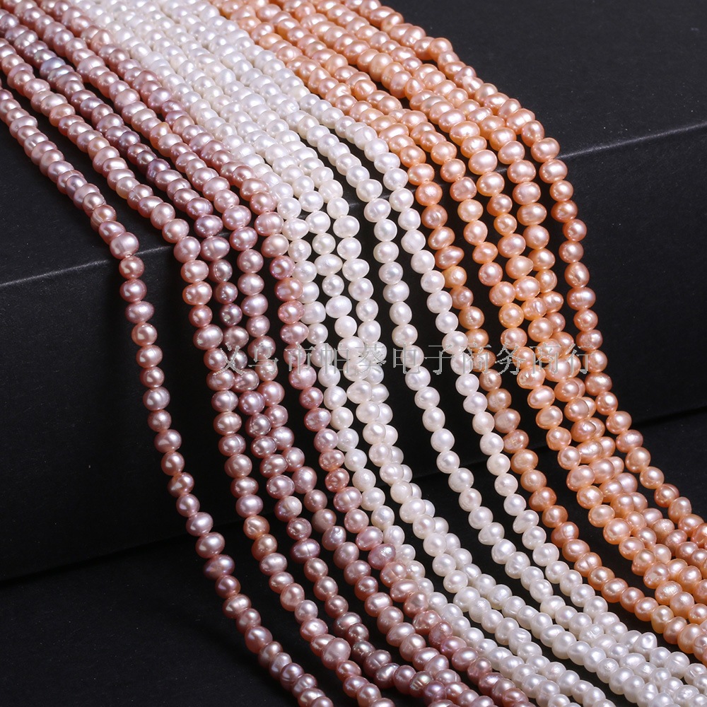 Natural freshwater pearl potato-shaped pearls - specifications 3-3.5mm DIY jewelry accessories factory bulk wholesale details Picture