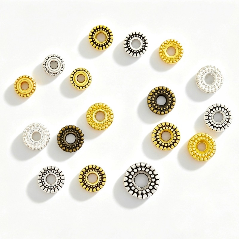 Tibetan-style zinc alloy spacer accessories, DIY handcrafted accessories, necklaces, bracelets, star and moon Bodhi ornaments, bracelet accessories