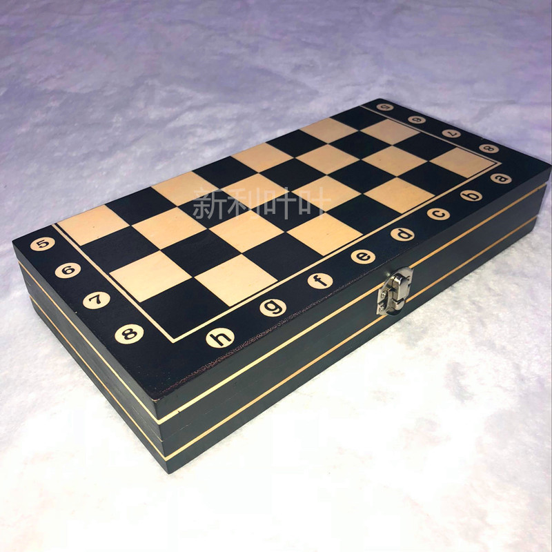 木质象棋厂家实木国际象棋可折叠国际象棋大中小号规格齐全批发细节图