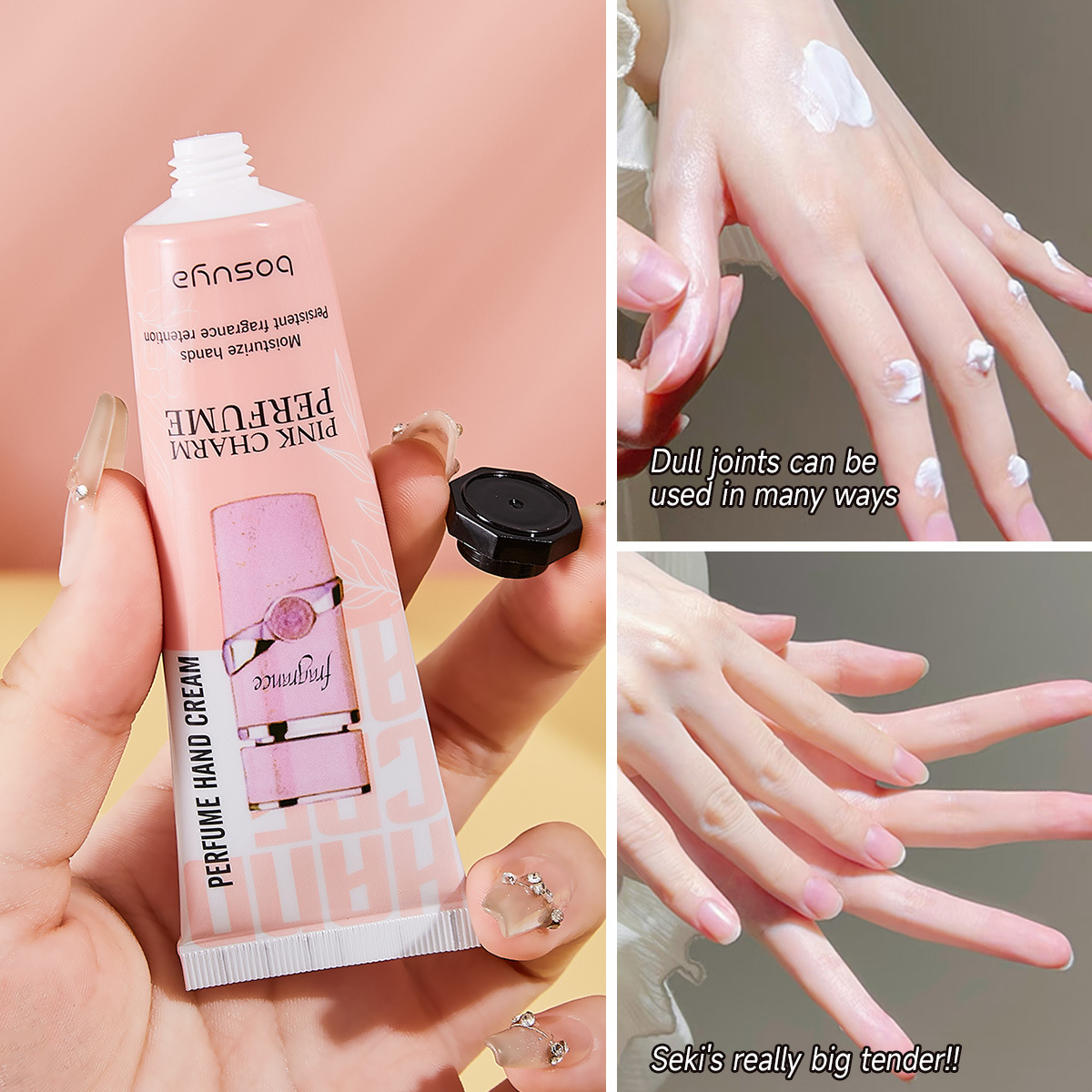 【 Cross-border Exclusive 】bosuya Perfume Hand Cream Moisturizing, Hydrating, Improving Dryness, Anti-Cracking Hand Cream Wholesale details Picture