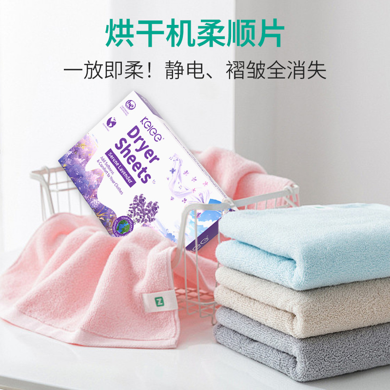 Specialized for foreign trade clothing softening sheets, drying machine, drying sheets, fragrant clothes, lingering fragrance sheets, laundry companion Dryersheets Item Picture