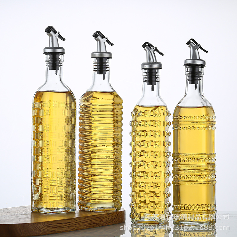Jarra de aceite de vidrio transparente botella de perfume botella de espumante botella de aceite esencial caja de vidrio de agua embotellamiento universal