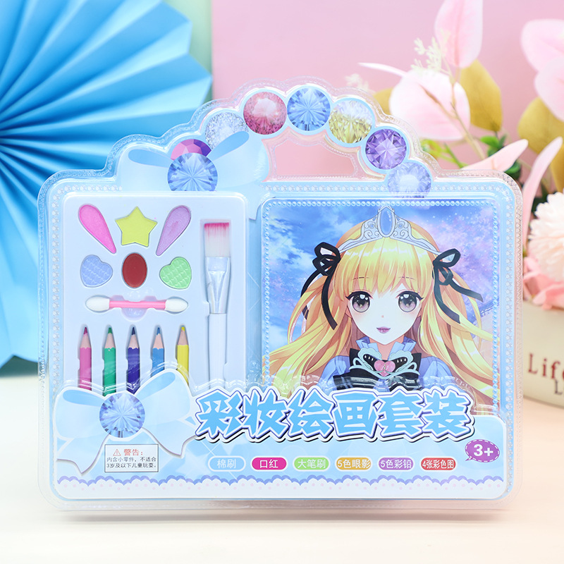 Wholesale of 2025 New Double-suction DIY fashion Makeup set, beauty makeup painting coloring handcrafted girls' set Application Scenario