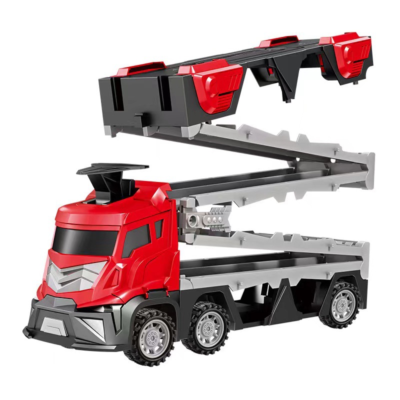 Cross-border children's toys Amazon electric Music catapult track car Boy sliding set car details Picture