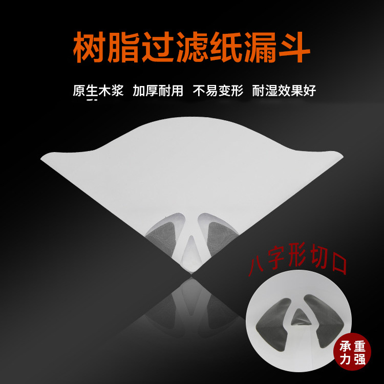3d打印机配件UV光敏树脂过滤网漏斗一次性纸漏斗125mic产品图