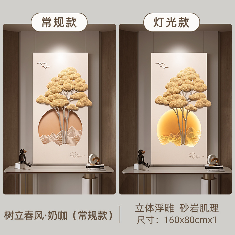 Relieves tridimensionales pinturas decorativas en la casa murales tridimensionales en la sala de estar pinturas colgantes pasillos pasillos luces puertas de entrada pinturas modernas en el lugar árboles ricos Specification image