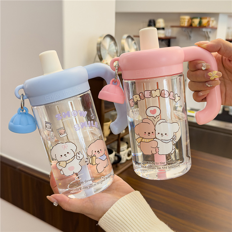 可爱卡通图案水杯儿童保温杯便携防漏杯 details Picture