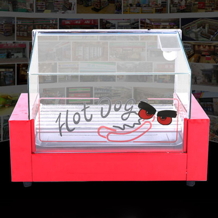 Commercial hot dog grilling machine, 7-piece heating grilling machine, fully automatic small Taiwanese sausage machine for street vending details Picture