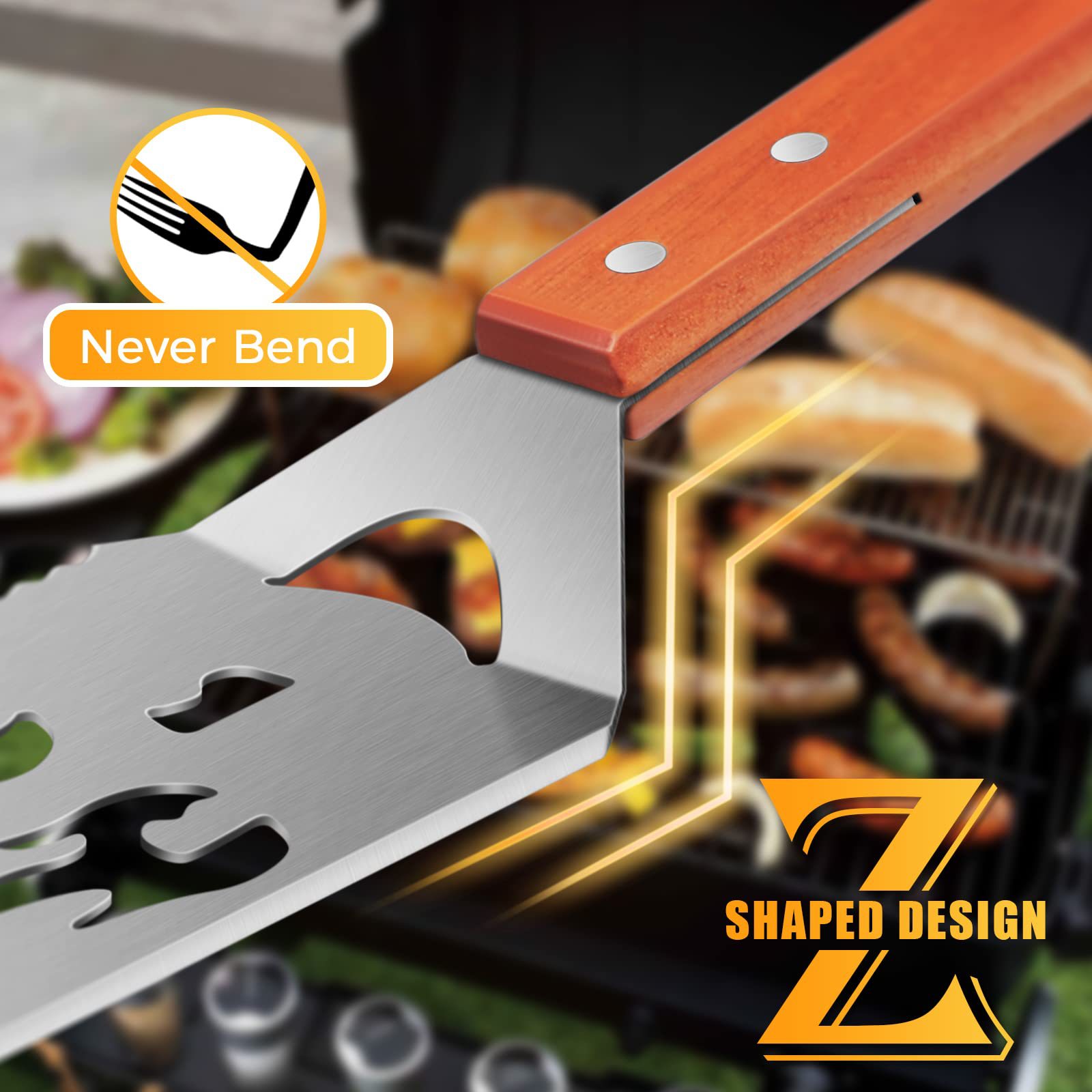 不锈钢烧烤工具/铝盒烧烤用具/烧烤工具用品/户外工具/穿肉器产品图
