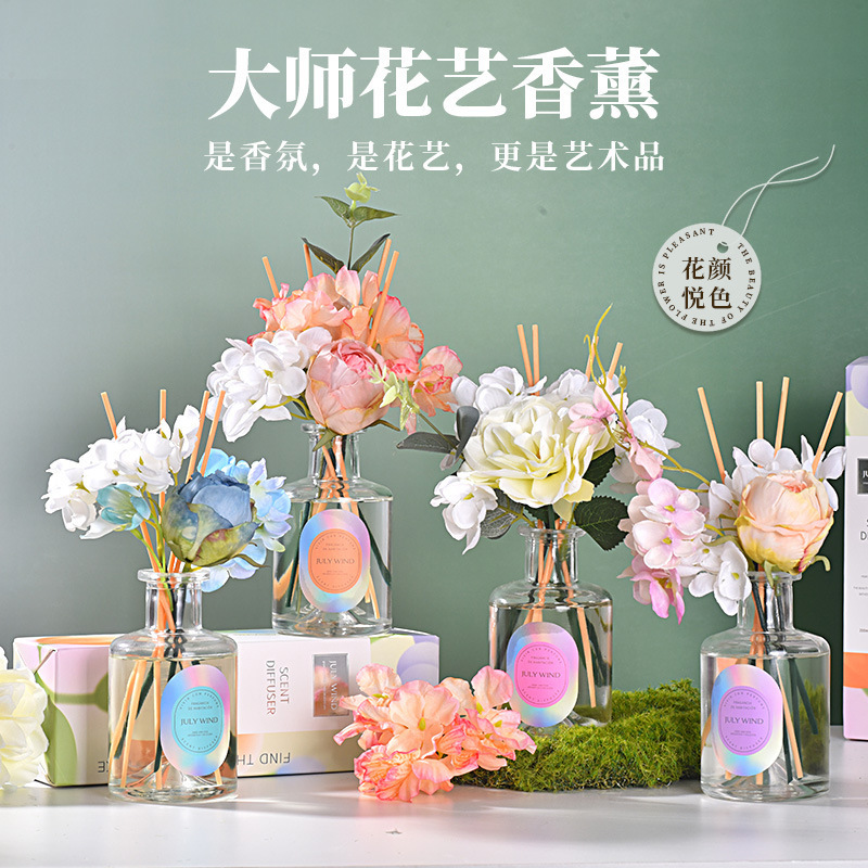 Eternal Flower Art, flameless aromatherapy, indoor long-lasting, high-end household fragrance, unisex, light scent, bedroom, bathroom, wardrobe details Picture