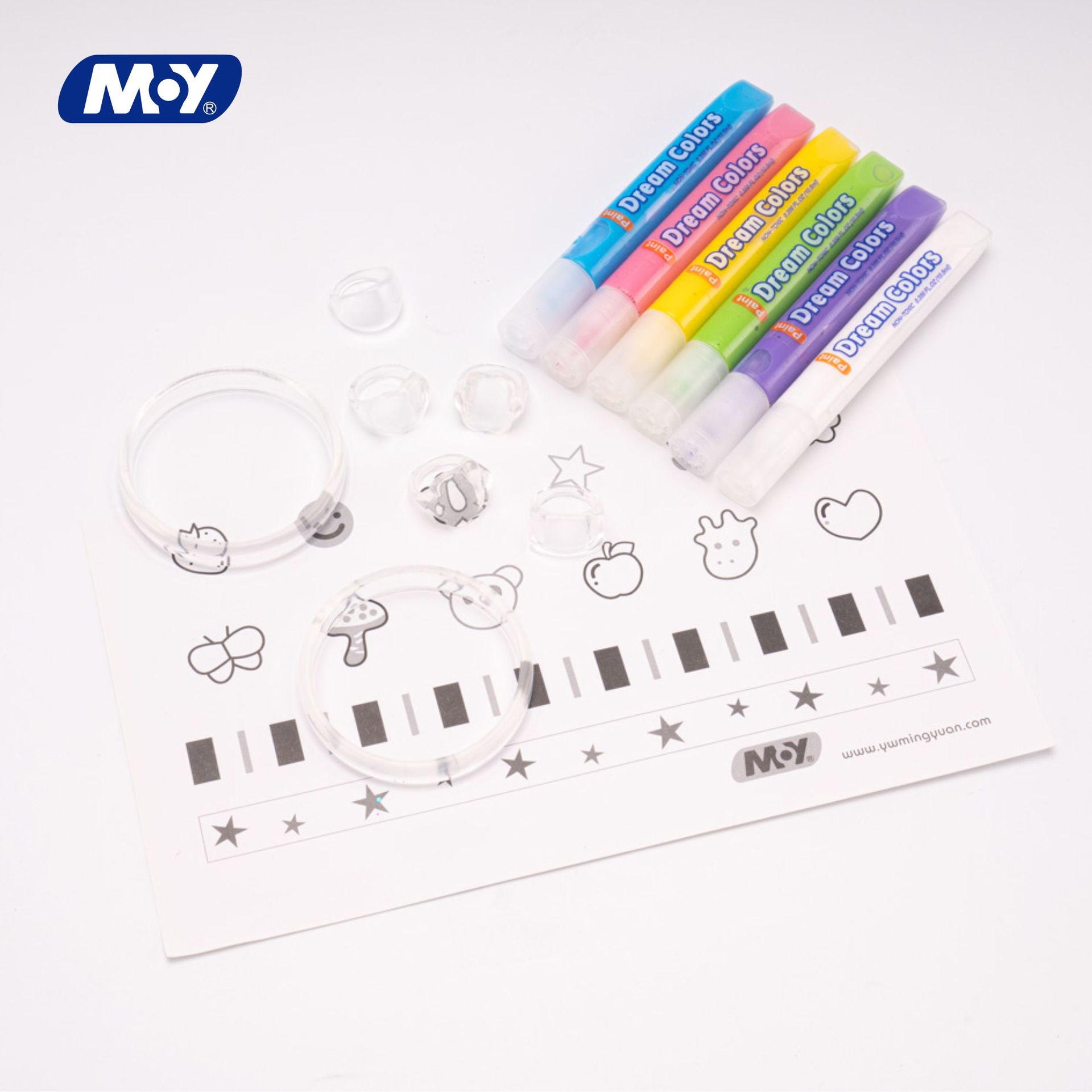 DIY educational toy, paint, children's gift, painting, girls' decoration, handcrafted wholesale without baking glue details Picture