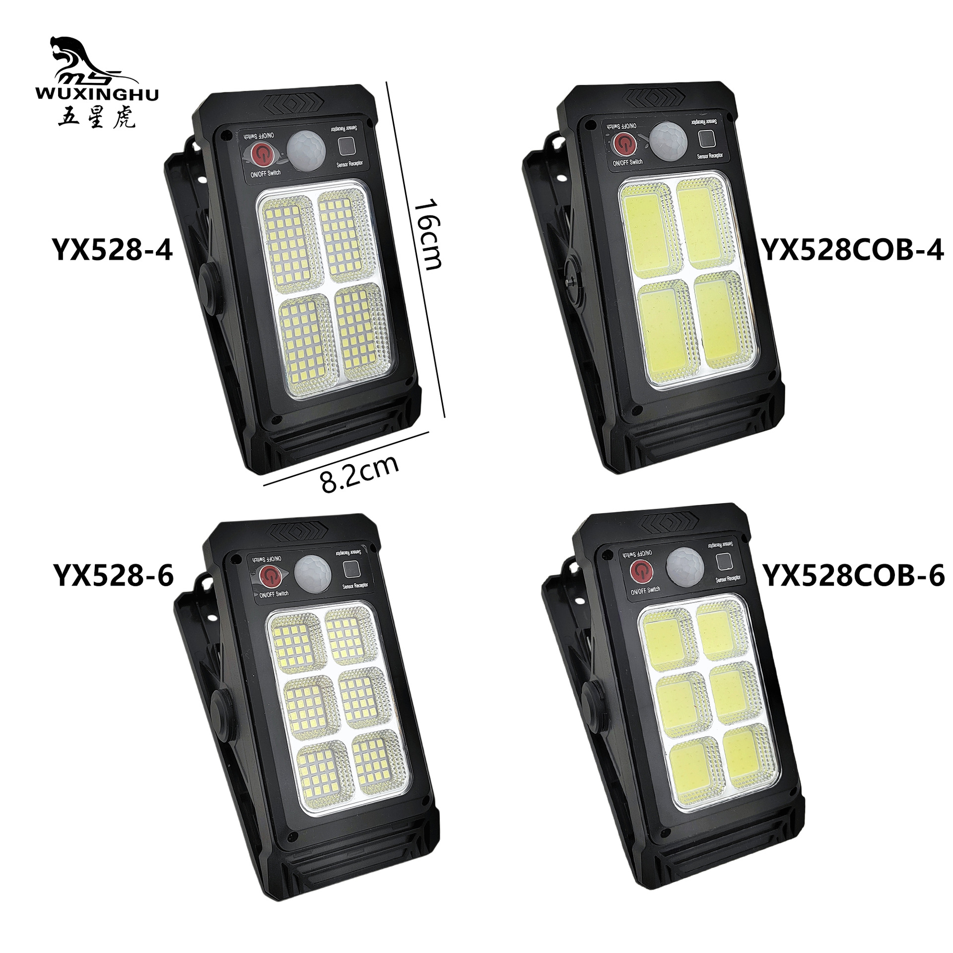 Cross-border blast solar clip light sin perforación al aire libre camping light ahorro de energía hogar humano sensor waterproof wall light details Picture