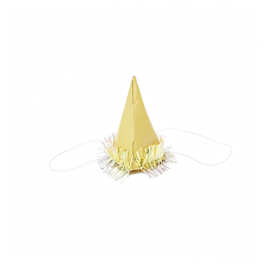 Cross-border Amazon mini small birthday hat with golden tassels for baby party, cute cake decoration little hat Application Scenario