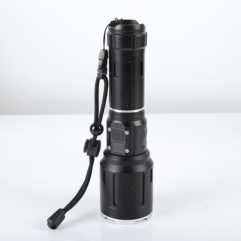 High-power telescopic zoom flashlight, USB charging, outdoor lighting, LED flashlight, portable household flashlight wholesale Specification image