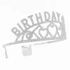 Cross-border full-diamond crown headwear BIRTHDAYGIRL English letter heart alloy crown Birthday Girl party crown details Picture