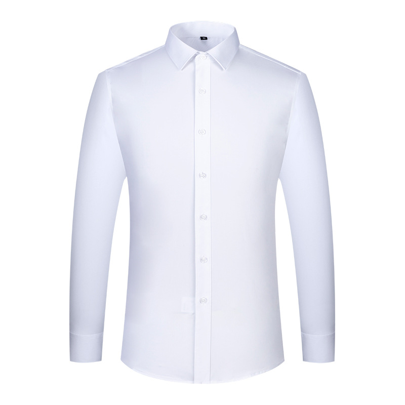 Spring style for both men and women, commuter men's bamboo fiber shirts, casual business professional warm shirts, long-sleeved men's wear Item Picture