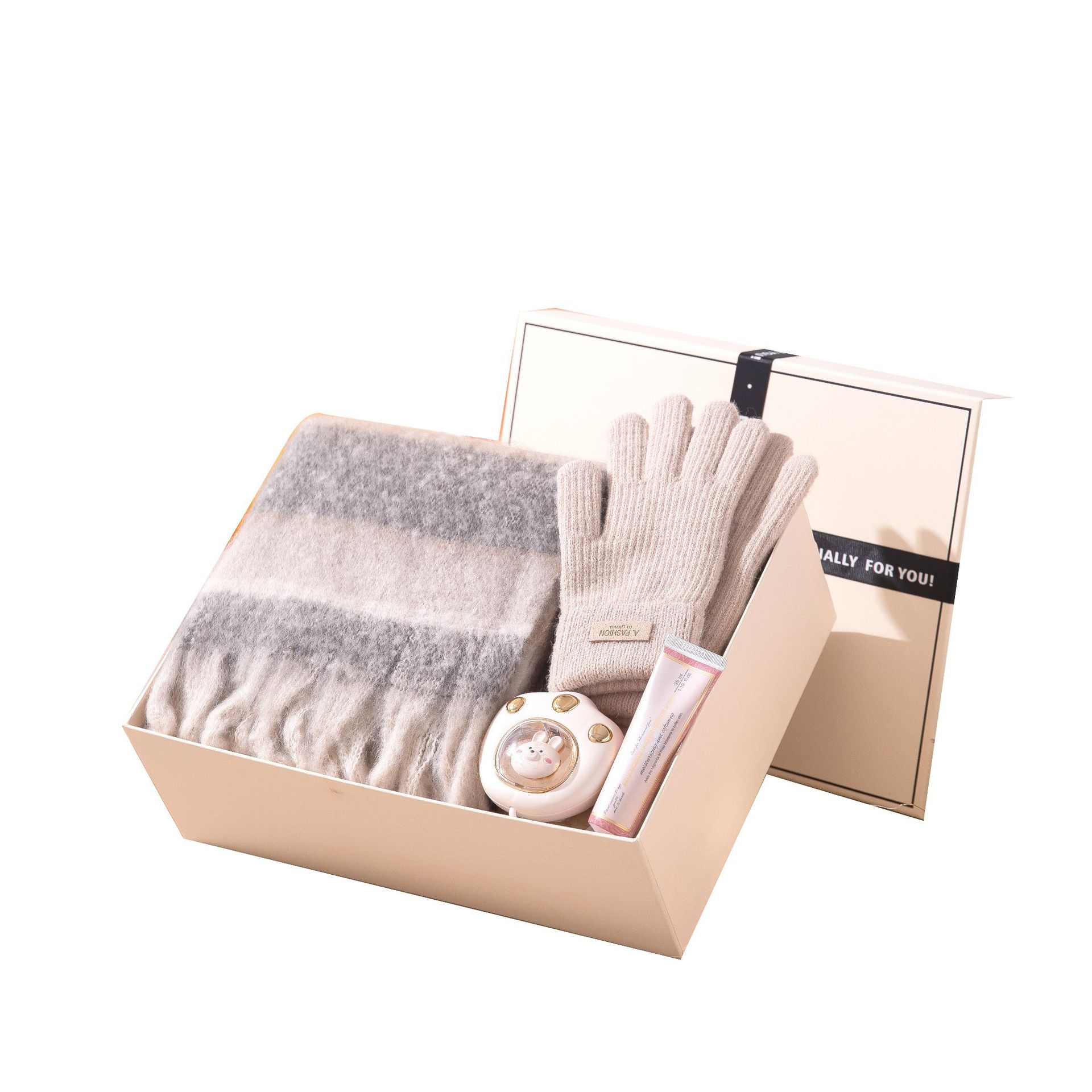 A new women's Day scarf gift box for winter, a practical birthday present for girls with a high-end feel. Best friends and girlfriends Item Picture