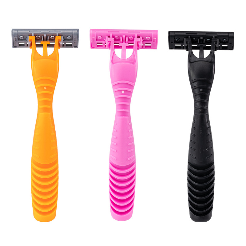 Cross-border new manual shaver Pearl Max three-layer replaceable blade head disposable shaving knife Item Picture