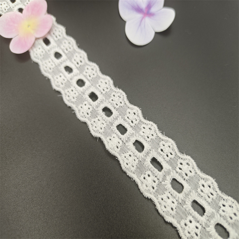 棉布花边 双边棉布条码花边 可穿织带棉布花边带DIY服饰辅料