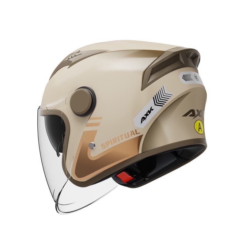 新国标3C认证摩托车头盔男士保暖冬季电动车半盔女四季通用安全帽白底实物图