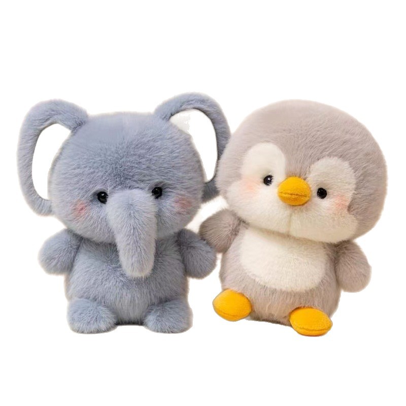 Acompañante de mesa muñeca muñeca animal de peluche bondadoso bebé lindo elefante conejo pingüino oveja zorro mesa expositores Item Picture