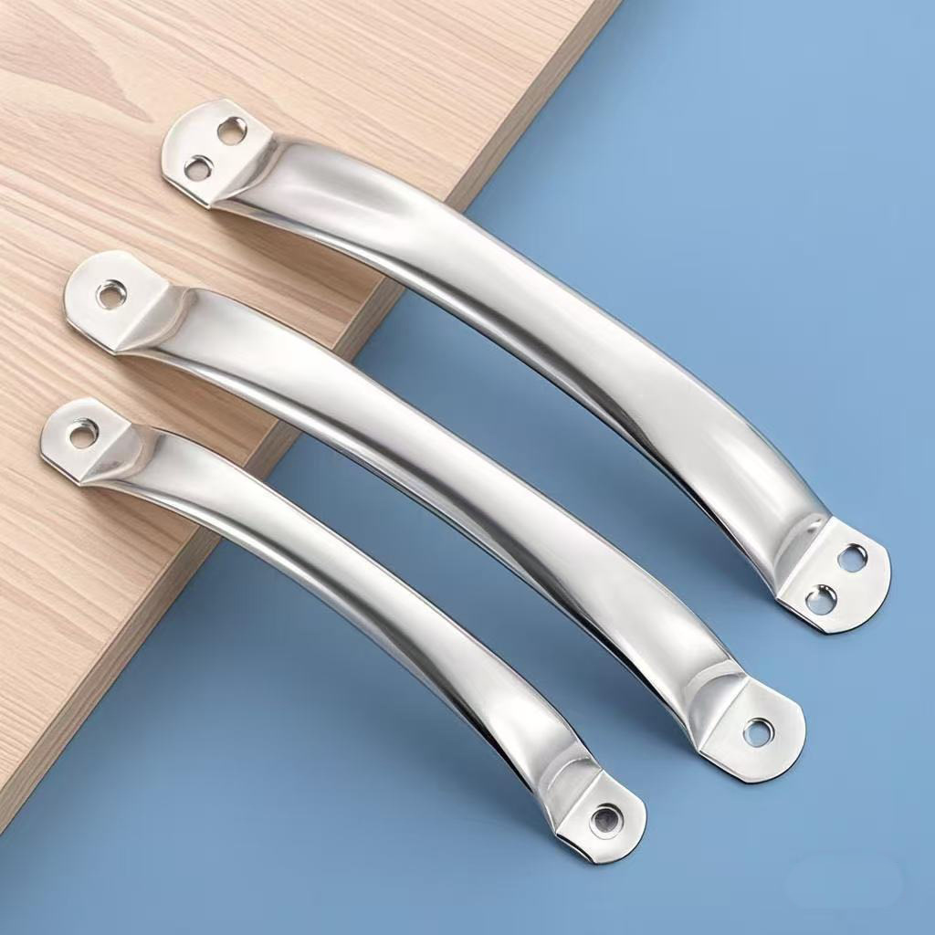 Round tube handle, stainless steel cutting board, arc-shaped handle, handle, drawer, cabinet, wooden door and window handle Application Scenario