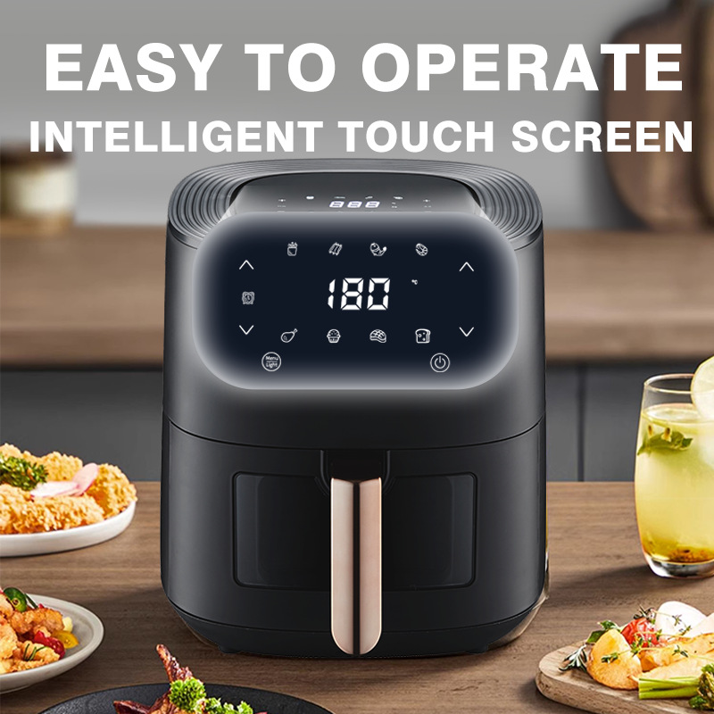 JAMAKY 空气炸锅家用小型智能LED显示屏可视无油新款大容量多功能JMK5006细节图