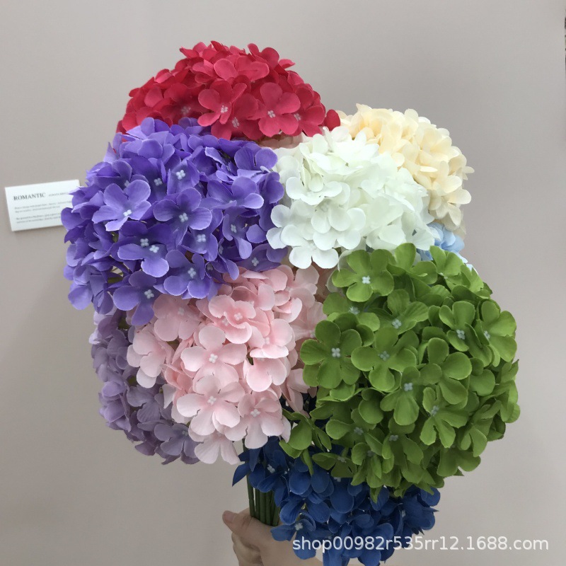 72片绣球花头仿真花假花婚礼布置装饰布场路引花墙摆设氛围布景产品图