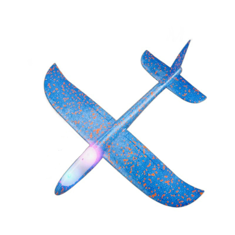 New product: Luminous hand-tossed airplane with headlight, children's outdoor toy, hand-tossed spinning airplane model, foam flight Item Picture